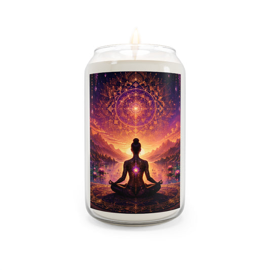Meditation Soy Candle — Chakra Alignment Scented 13.75oz
