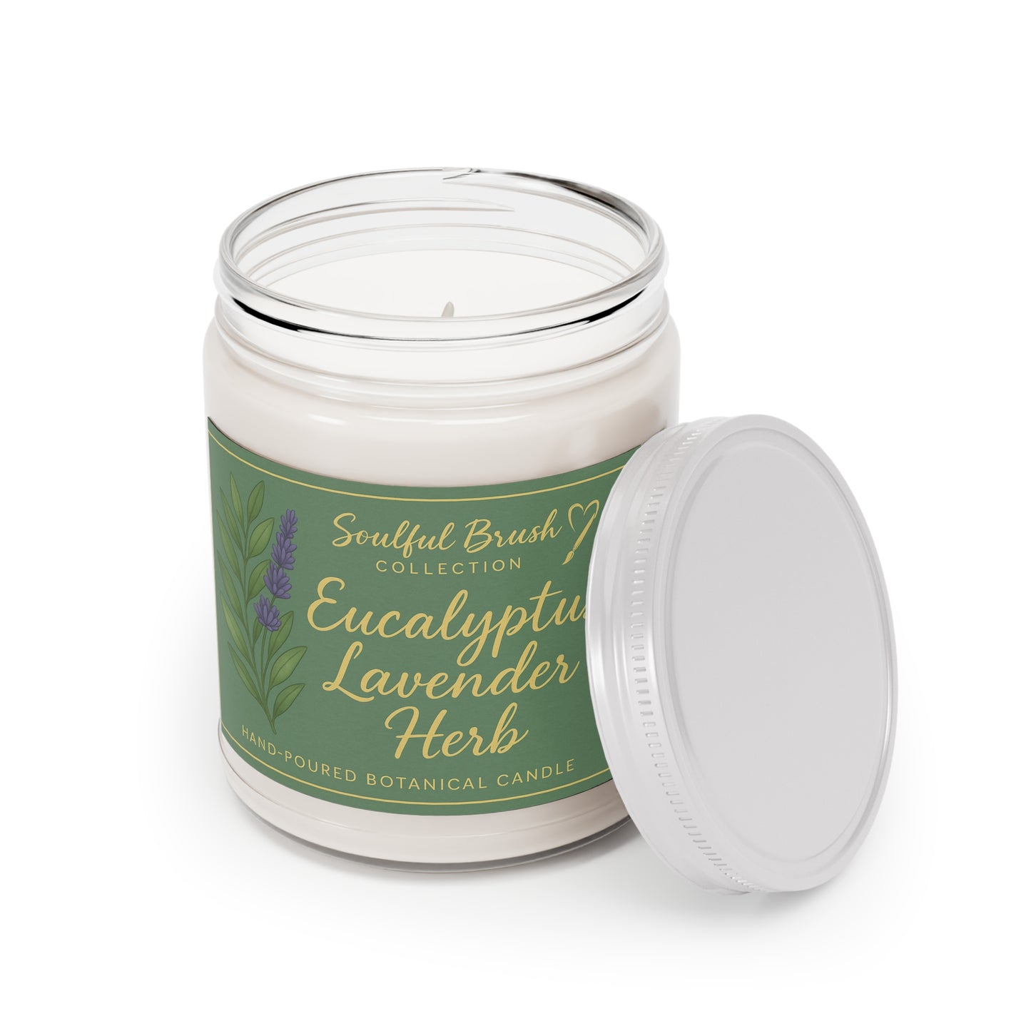 Vela de soja Soulful Brush — 7 aromas embriagadores en frasco de 9oz (Colección Soulful Brush)