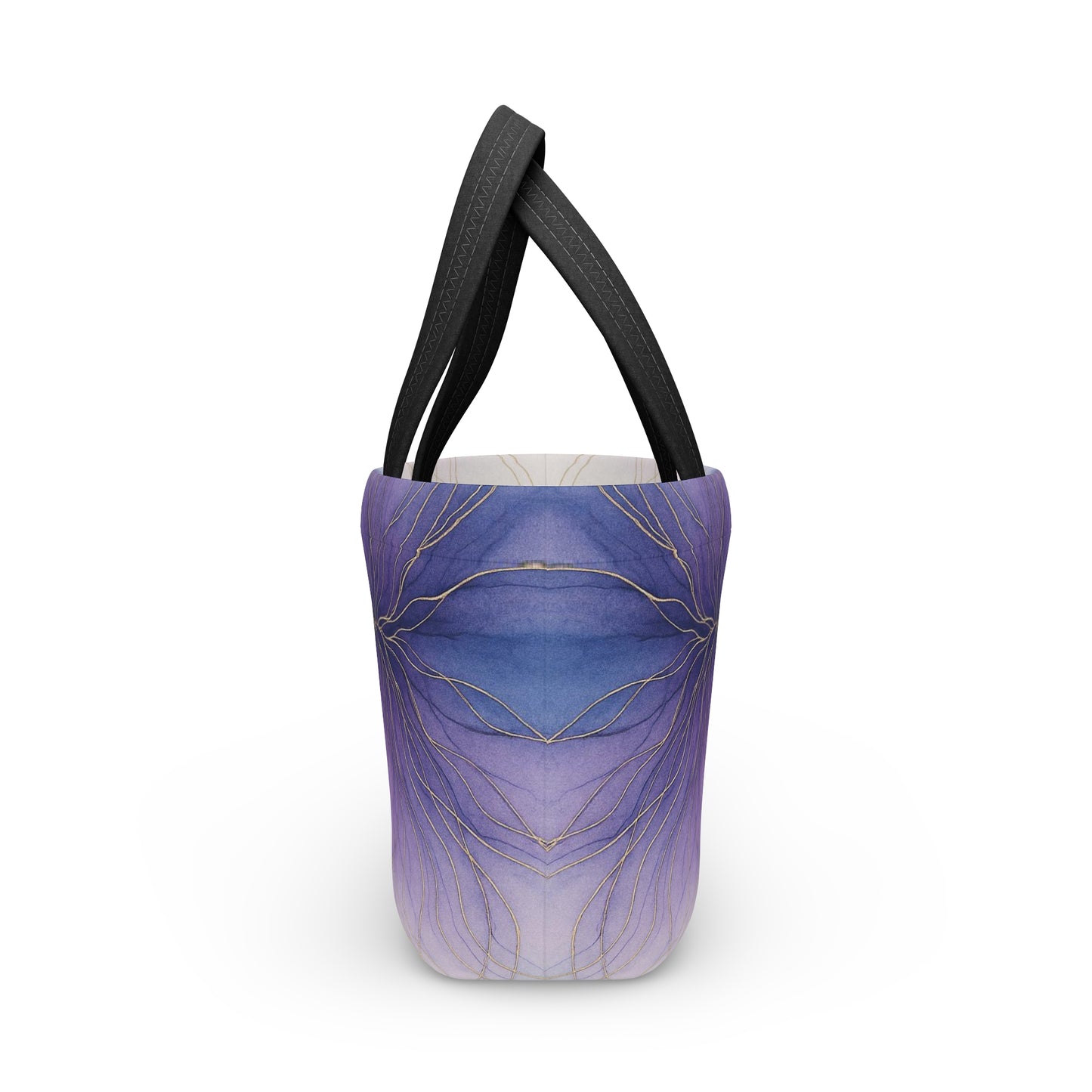 Visions Violeta - Colección Artística - Bolsa de Almuerzo - Bolso Térmico para el Trabajo, la Escuela, Picnics, Regalo Ecológico, Solución de Almacenamiento a la Moda