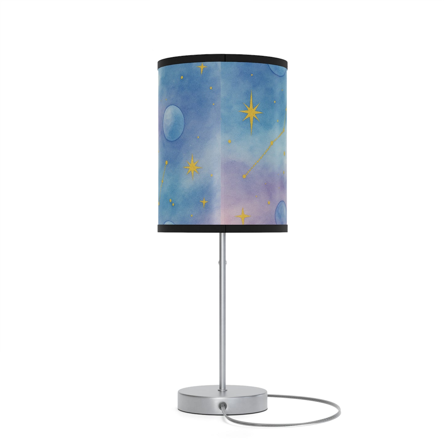 Celestial Moon-Celestial Dreams -Galaxy Print Table Lamp