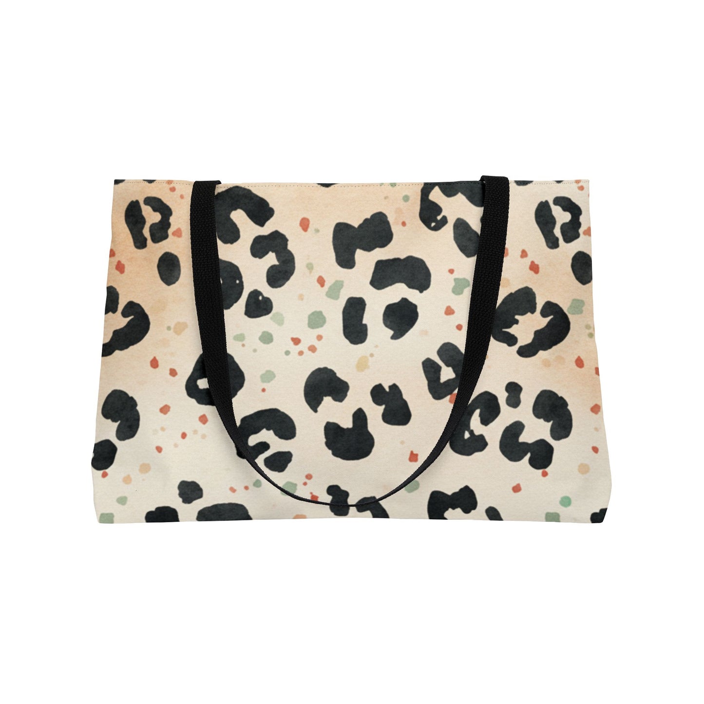 Bolso de viaje Weekender de leopardo con estampado grande para viajes y uso diario