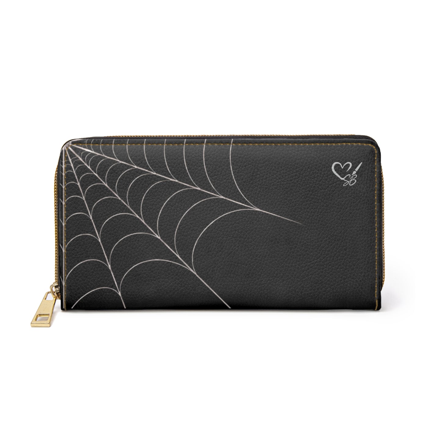 Drift- Spider Web Zipper Wallet — Black Gothic  Wallet