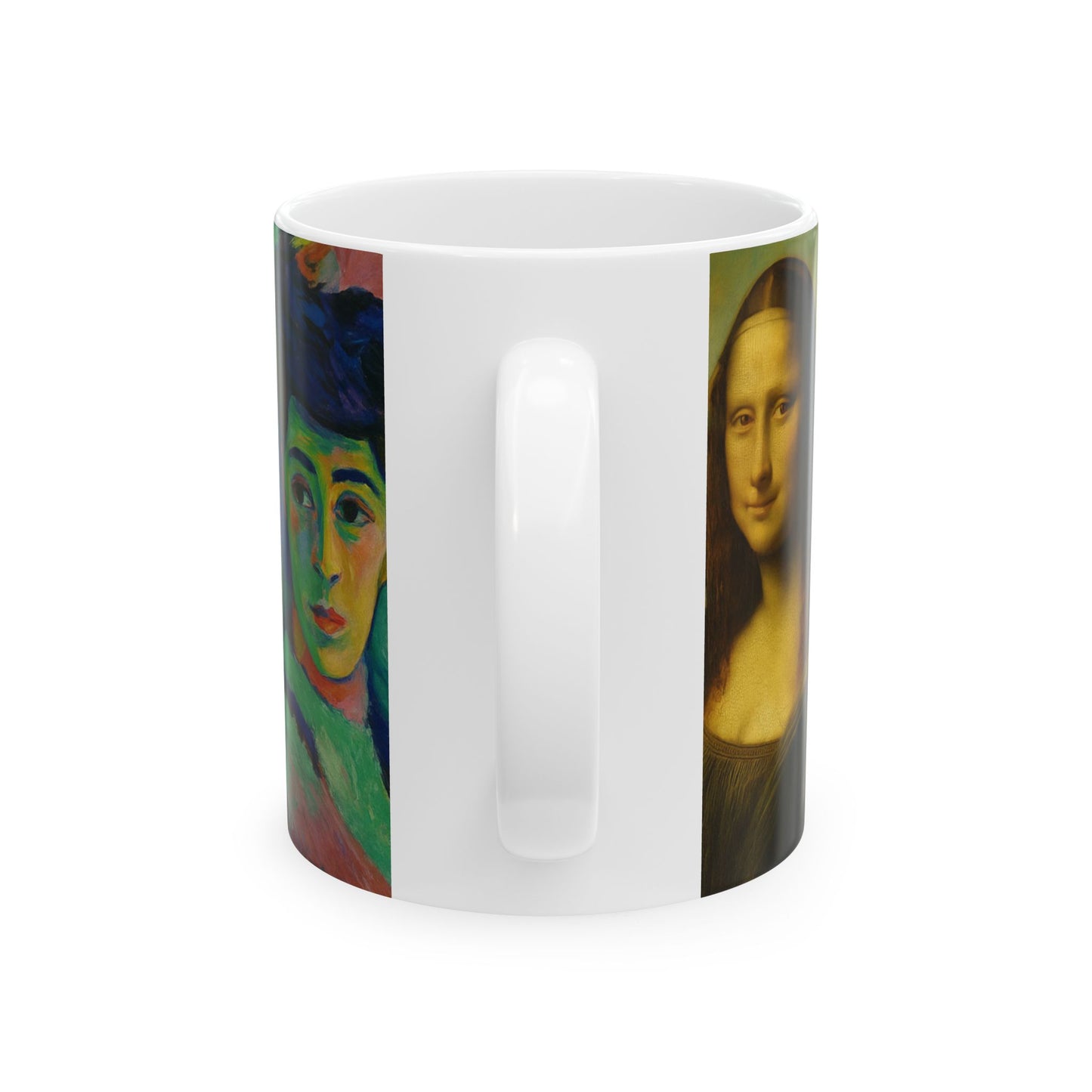 Artistic Ceramic Mug - Portraits Through History, Famous Artwork, Beautiful, Timeless
