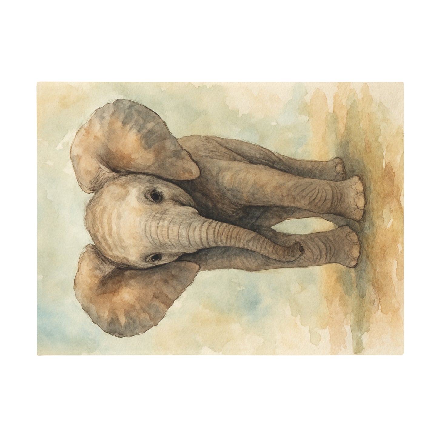 Baby Elephant-Savanah Collection-Plush Blanket - Coordinates with Baby Safari nursery items