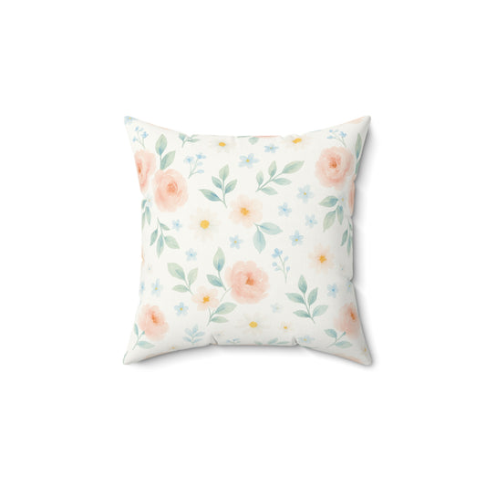 Woodland Friends Country Chic Faux Suede Square Pillow