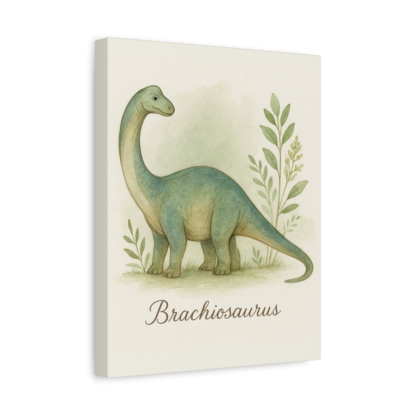 Brontosaurus Jungle Canvas