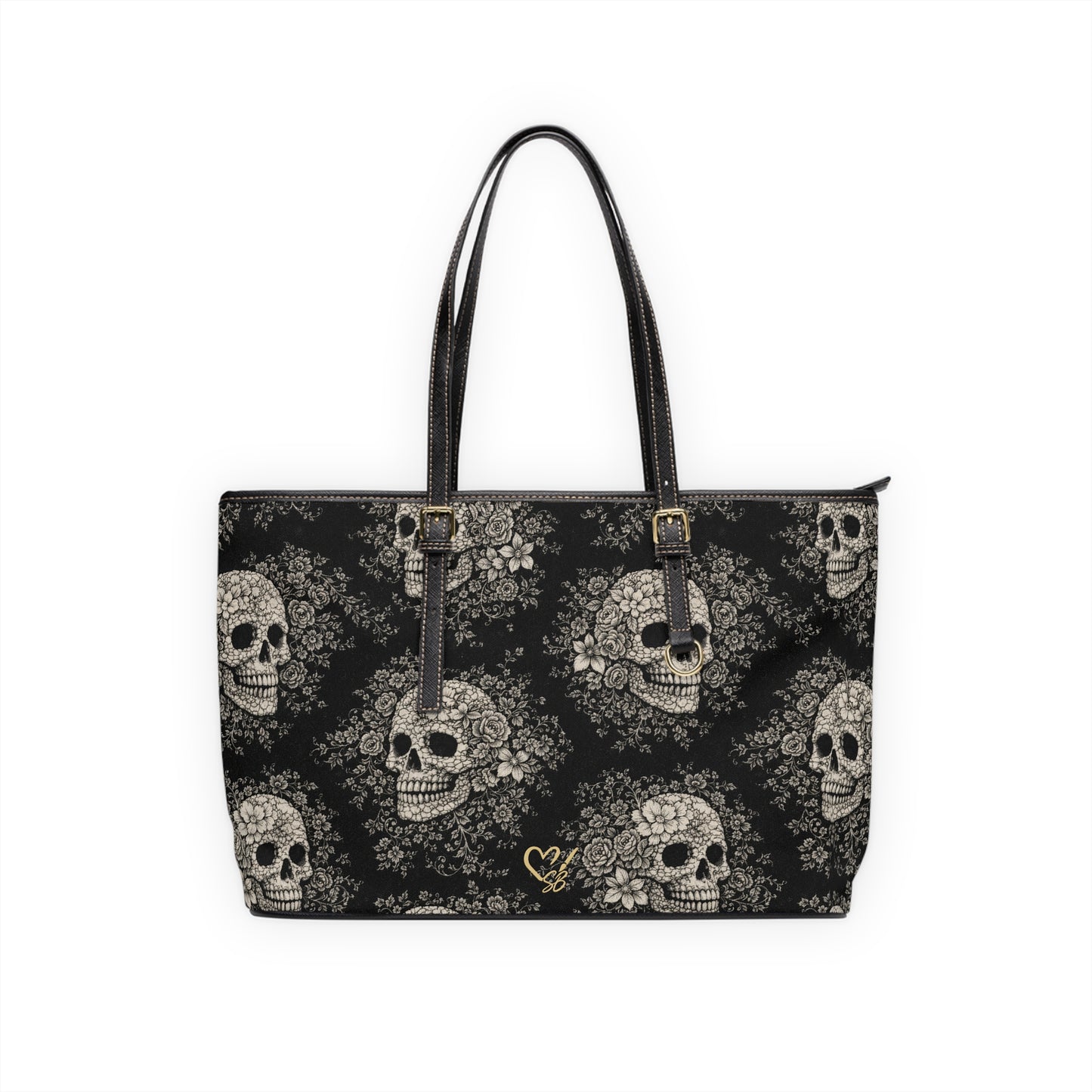 Bolso tote de cuero PU Requiem Bloom - Bolso de hombro gótico