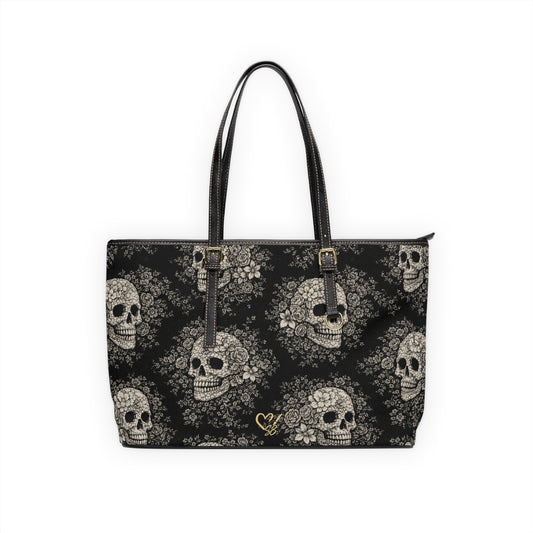 Bolso tote de cuero PU Requiem Bloom - Bolso de hombro gótico