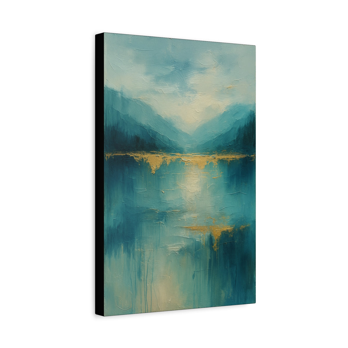 Azul Bruma - Colección de paisajes abstractos - Impresión en lienzo de bellas artes