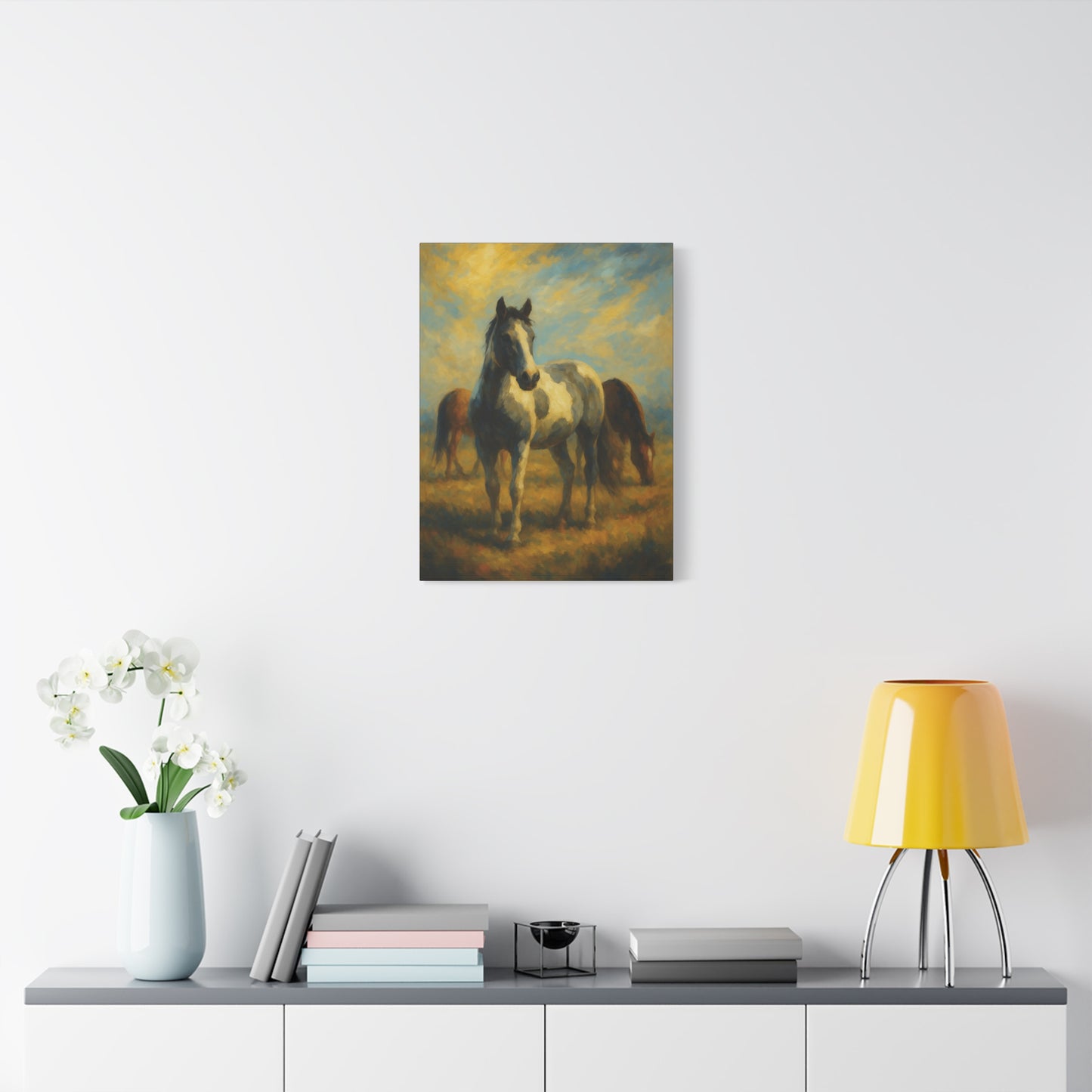 Lienzo "Caballo Pastoril" — Arte de Pared Mate Estirado