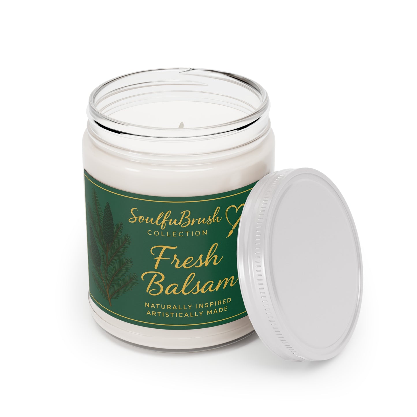 Vela de soja Soulful Brush — 7 aromas embriagadores en frasco de 9oz (Colección Soulful Brush)