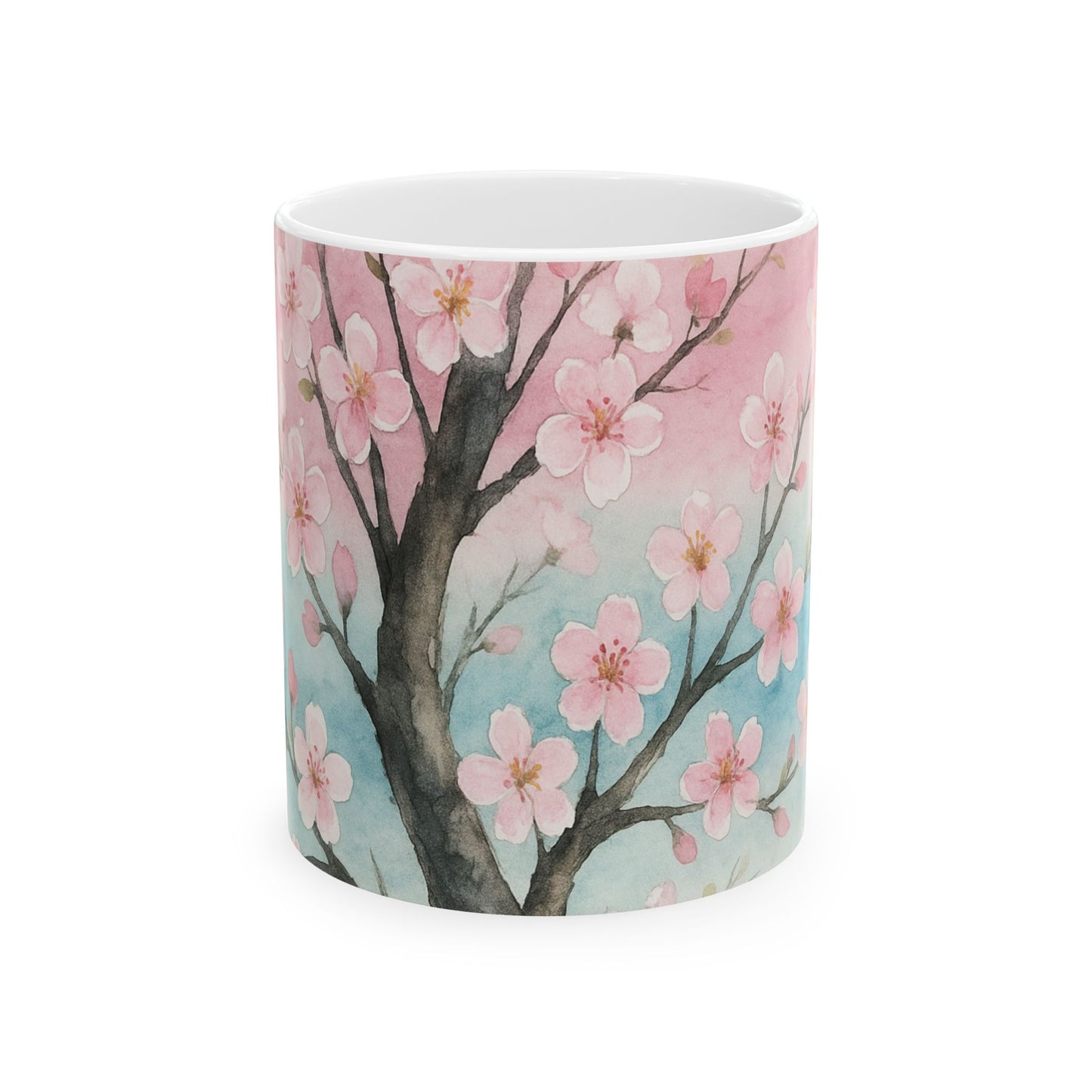 Blossom Breeze — Echoes of the Masters Collection — Floral Ceramic Mug (11oz)