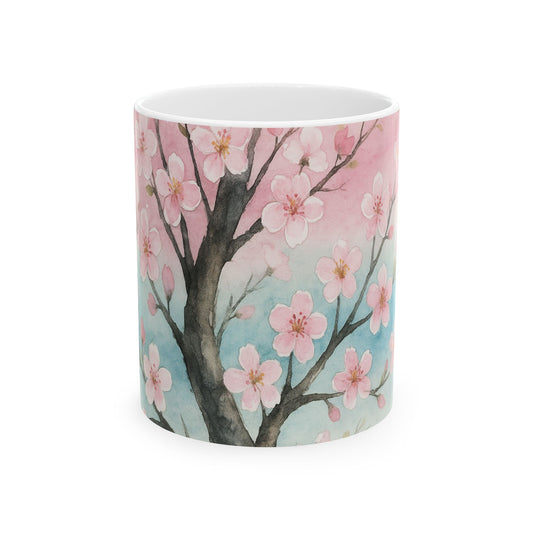 Blossom Breeze — Echoes of the Masters Collection — Floral Ceramic Mug (11oz)