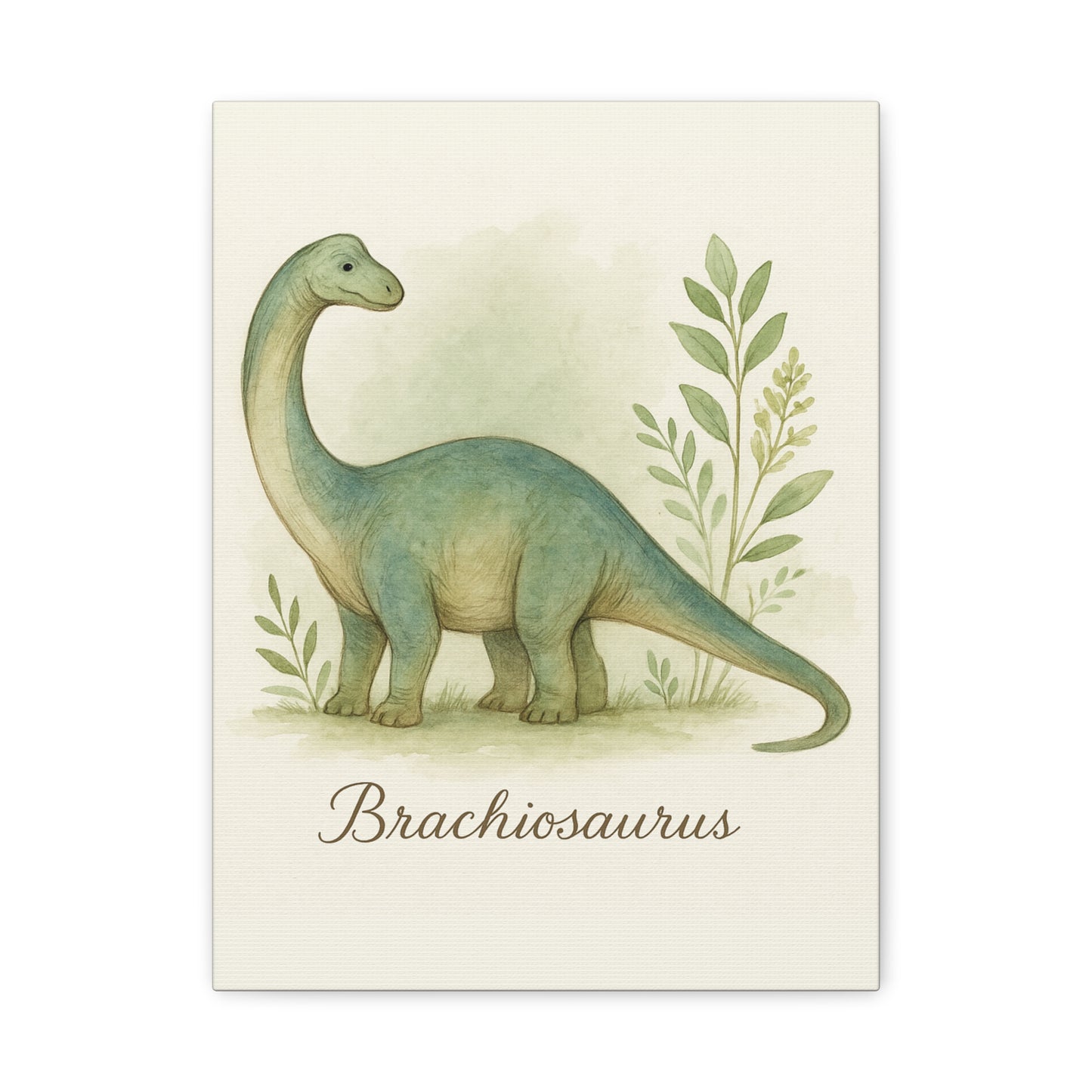 Brontosaurus Jungle Canvas