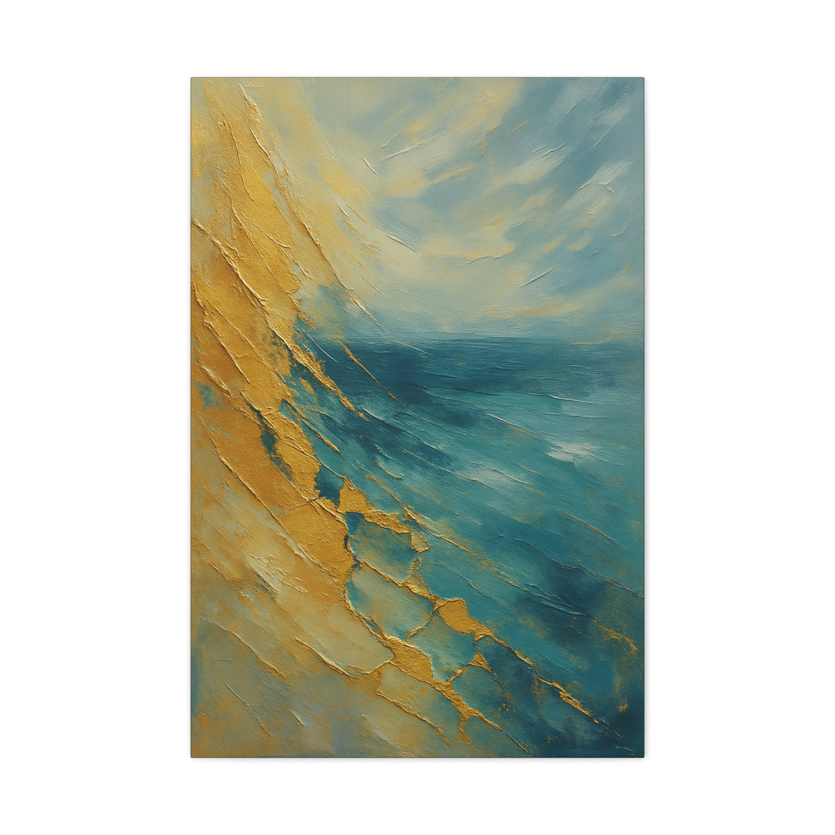 Gold Coast 2- Coastal Abstract Collection-Fine Art Canvas Print