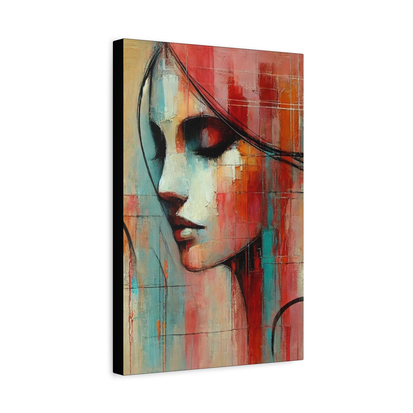 Echoes of Grace -Fine Art Canvas Print - Female Abstract Print - Calming and Modern Artwork
