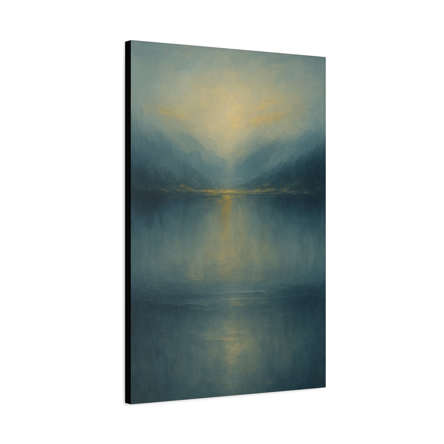 Misty Blue 3 -  Abstract landscape Collection -Fine Art Canvas Print