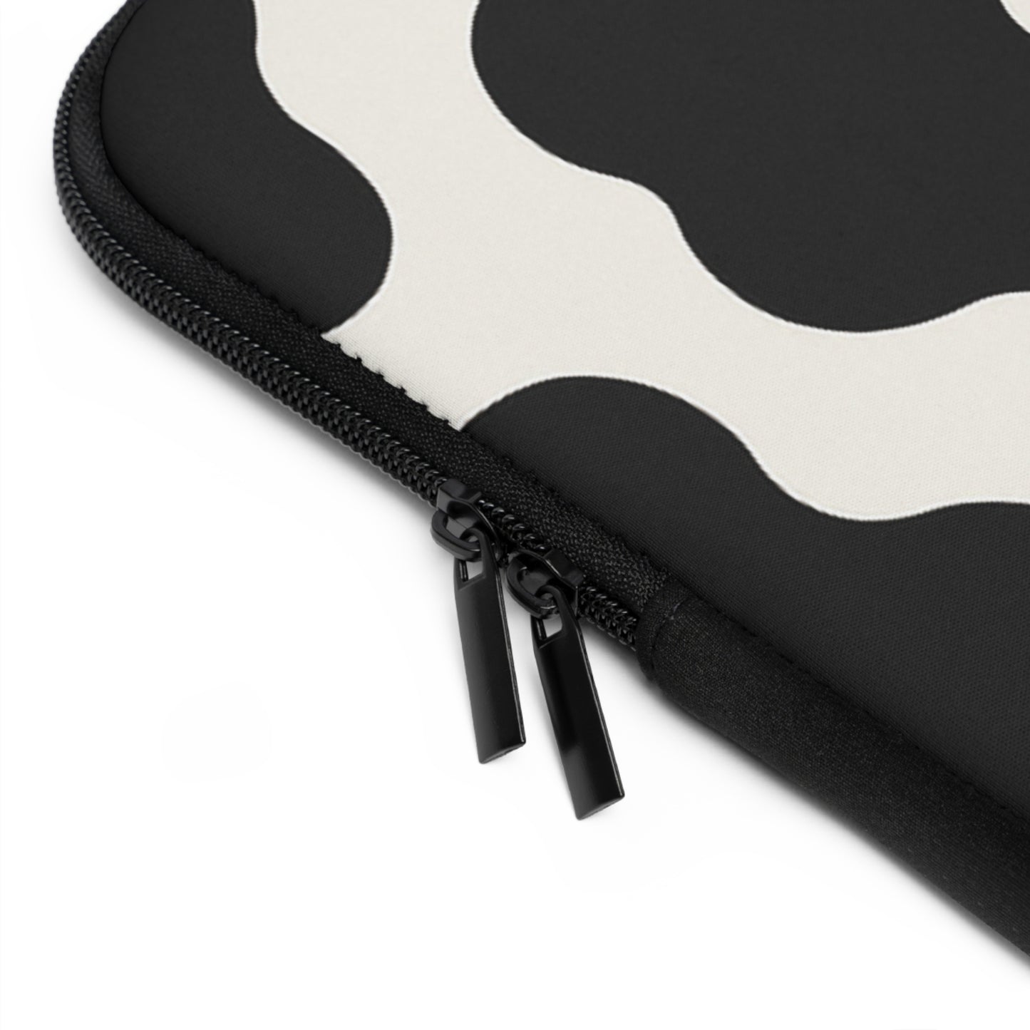 Funda para portátil con estampado de vaca - Estuche protector de neopreno en blanco y negro