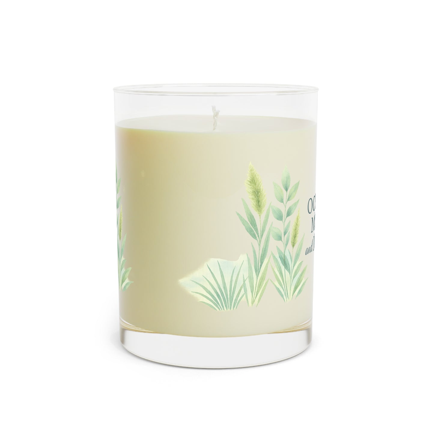 Colección de Velas Aromáticas - Vaso Completo de 11oz - Higo de Té Blanco, Musgo Rocío Marino, Menta Lavanda y Salvia