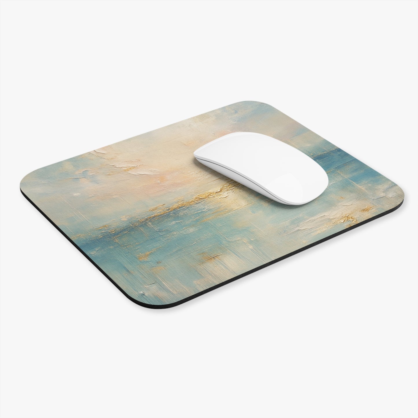 Abstract Seascape Mouse Pad — Calming Ocean Desk Mat