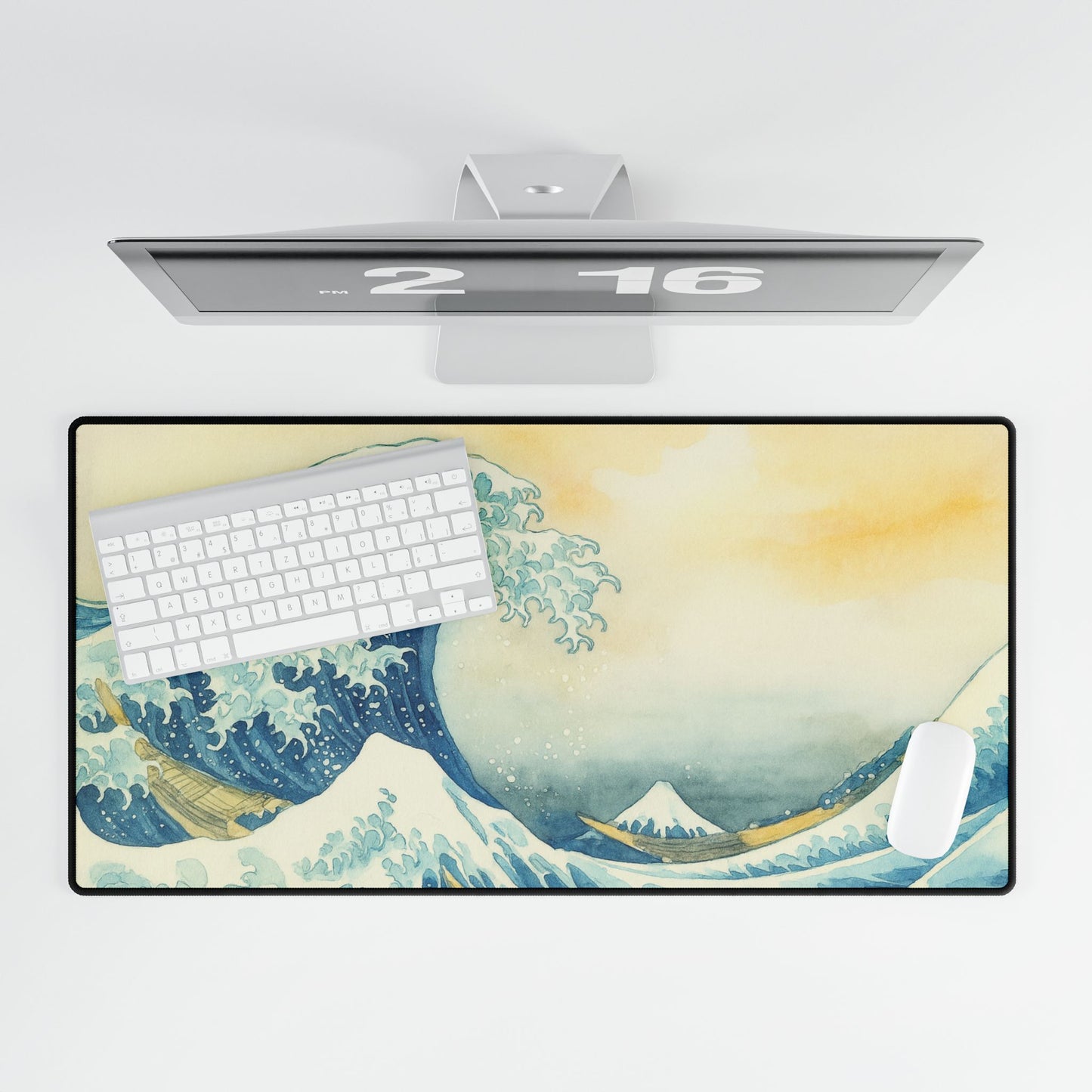 Great Ocean Wave — Echoes of the Masters — Desk Mat for Home & Office