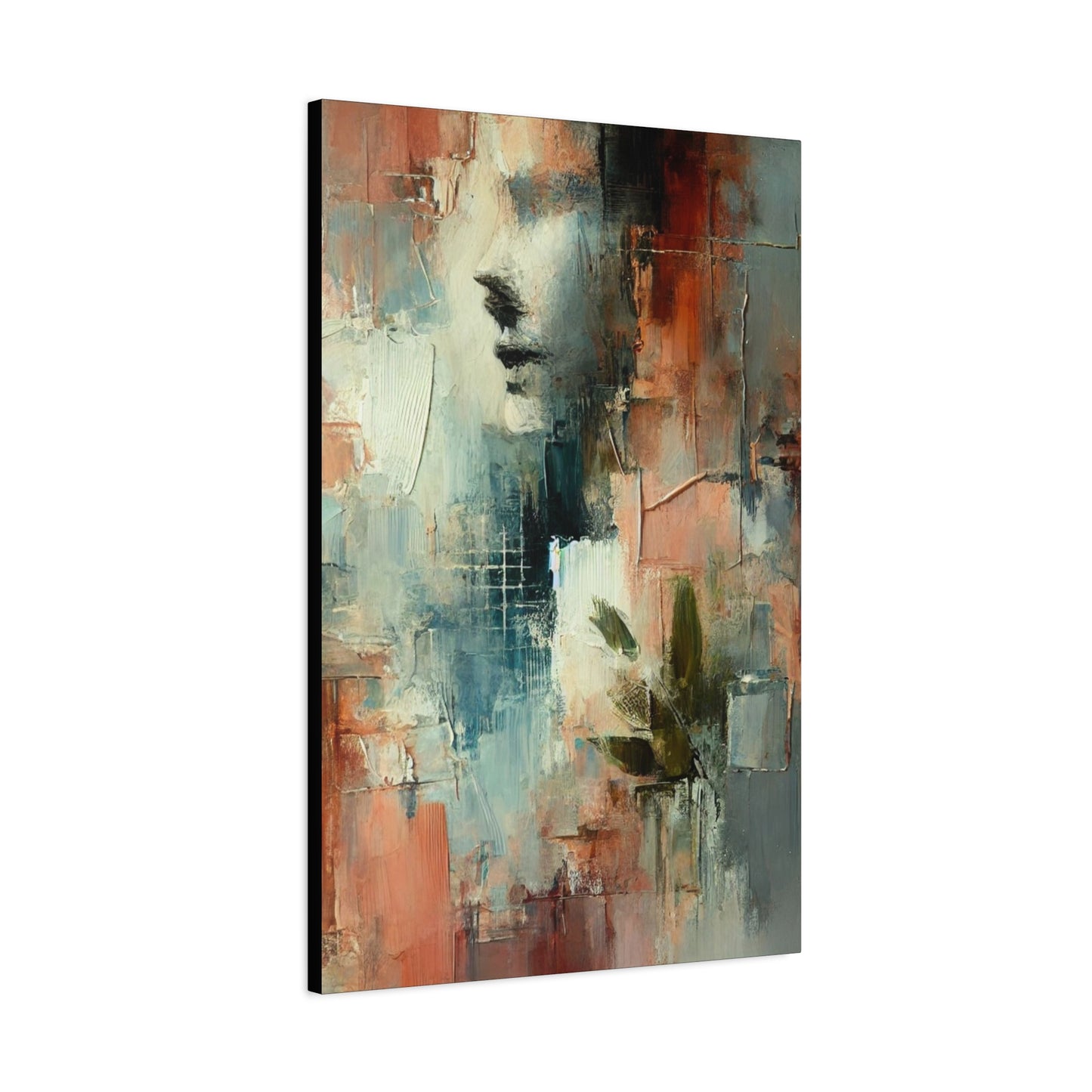 Whispers of Stillness -Fine Art Canvas Print - Female Abstract Print - Calming and Modern Artwork