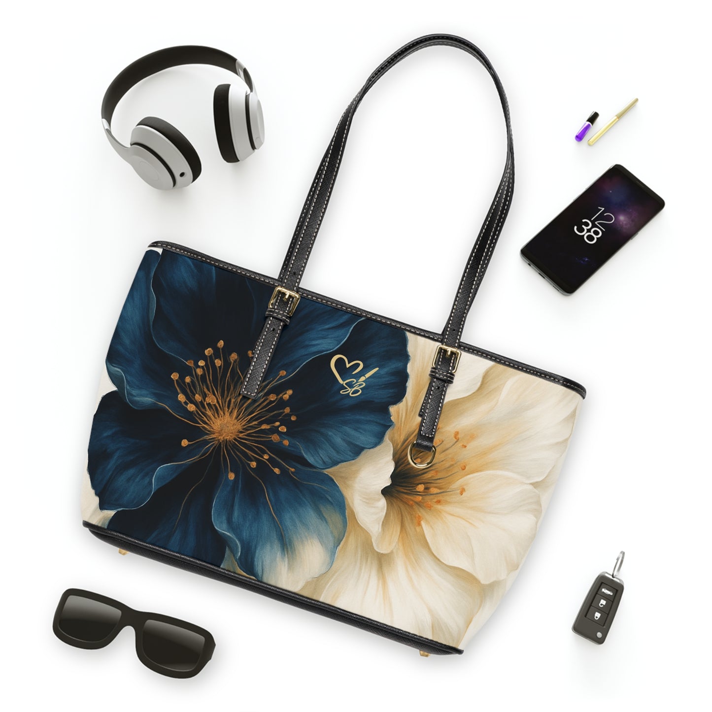 Stella-2025 Colección Artisan Luxe-Bolso de Hombro Floral de Piel Sintética