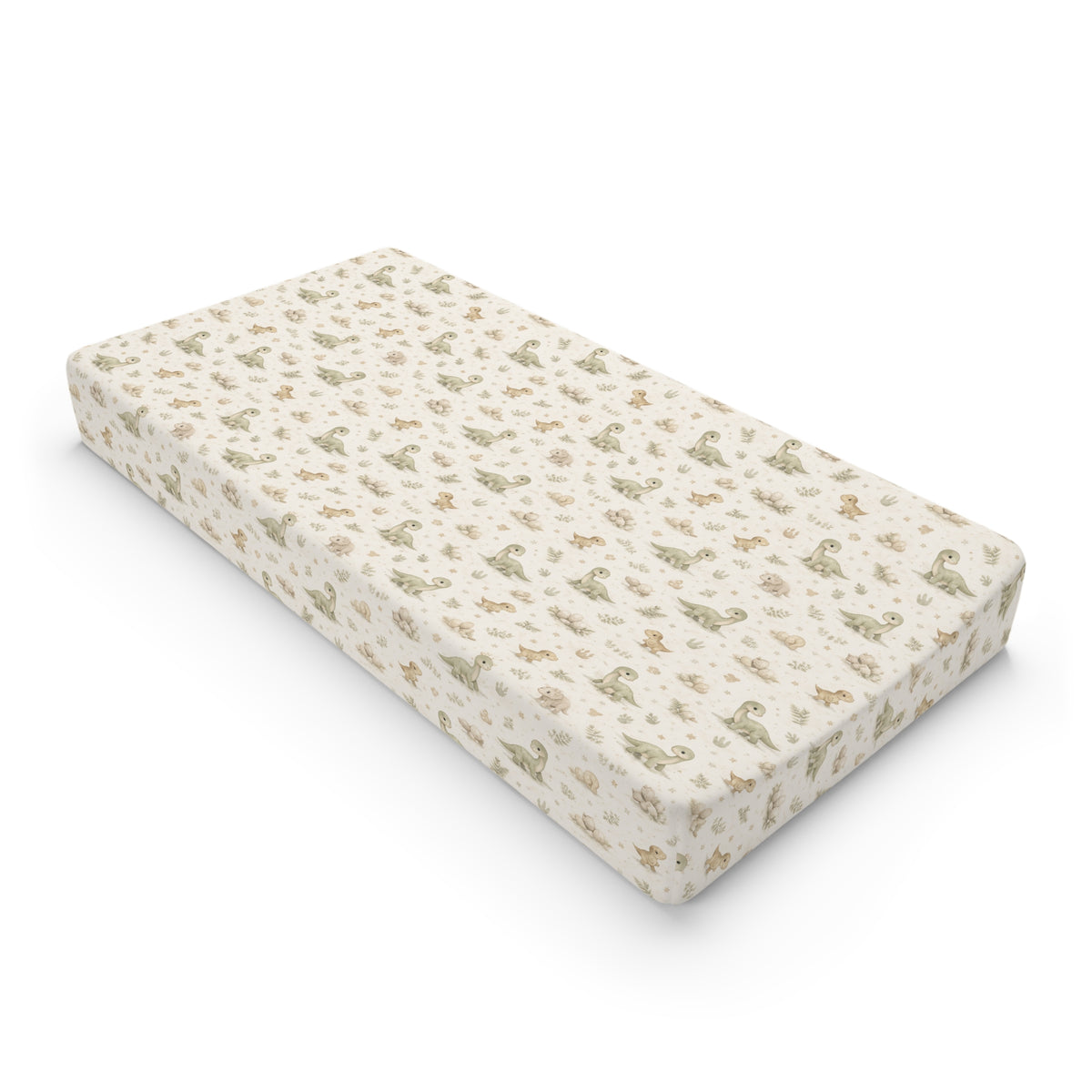 Changing Pad Cover — Neutral Baby Dinosaur Print (Fits Standard Baby Changing Pads)