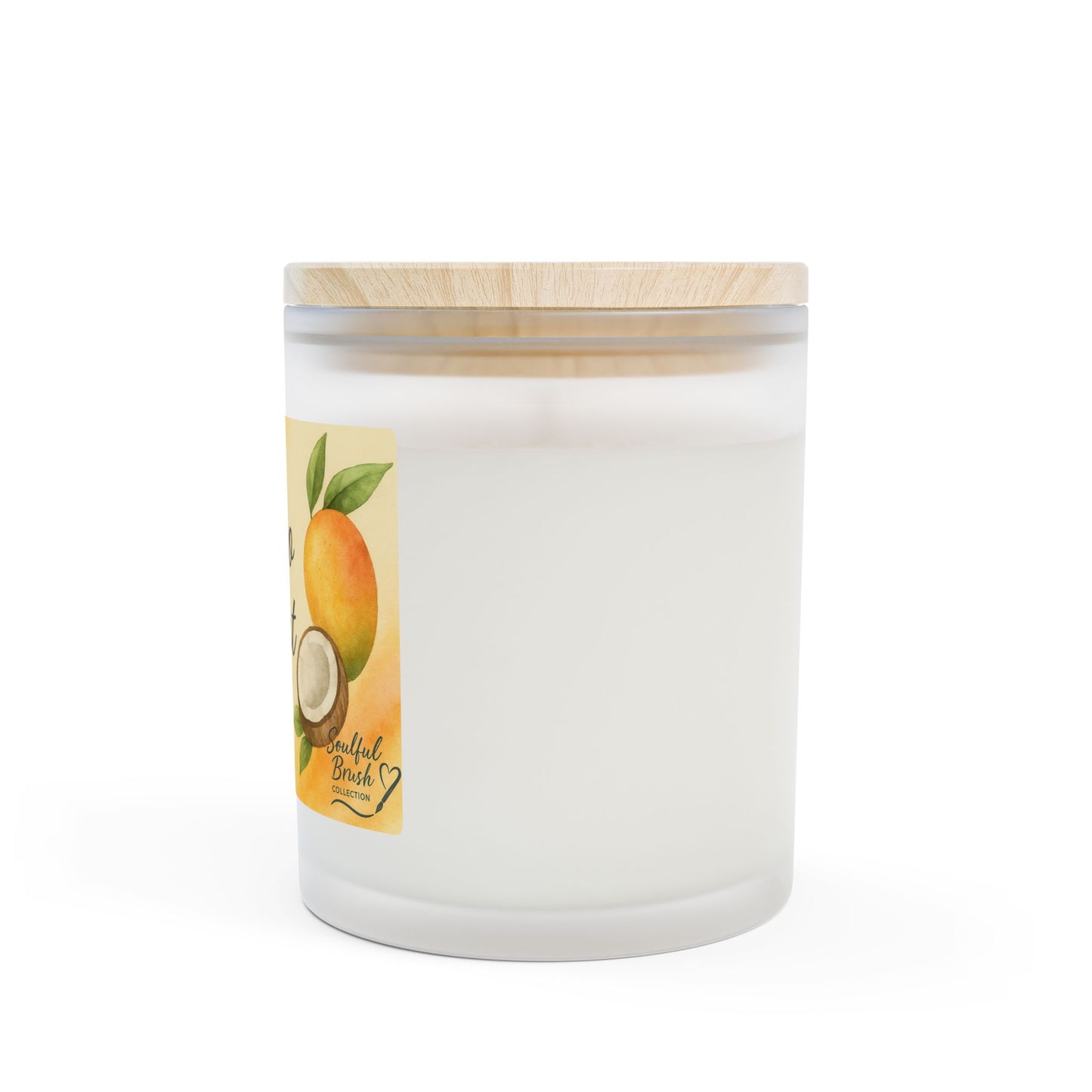 Colección Soulful - 9 maravillosas velas aromáticas — Frasco de vidrio esmerilado de 11 oz con tapa de madera