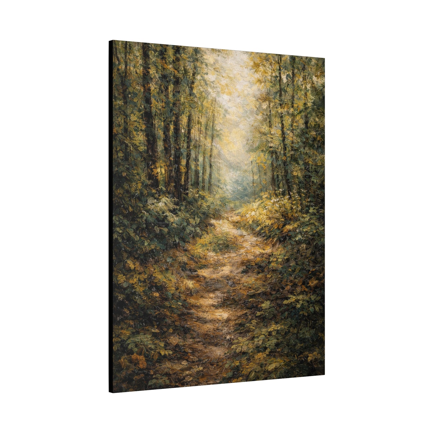 Lienzo Mate para Pared Sendero del Bosque – Paisaje Arbolado Tranquilo