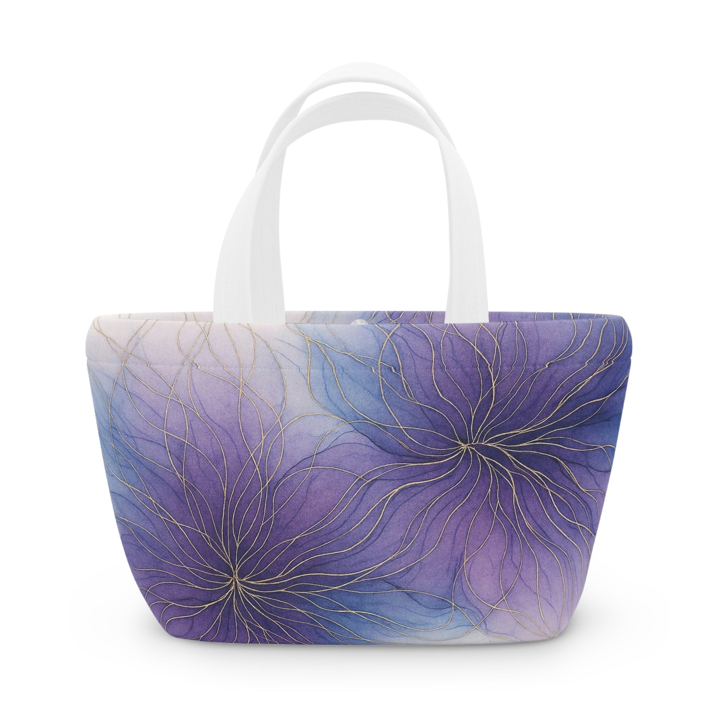 Violet Visions-Artistic Collection- Lunch Bag -Insulated Tote for Work, School, Picnics, Eco-Friendly Gift, Trendy Storage Solution