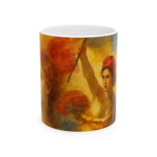 Taza de cerámica artística 3 - Retratos a través de la historia, Obras de arte famosas, Bella, Atemporal