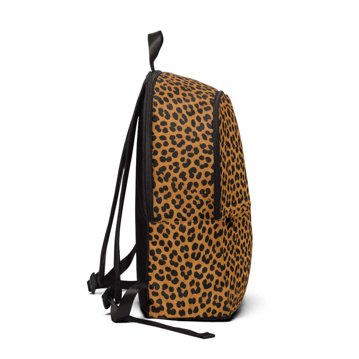 Leopard Print Fabric Backpack - Stylish Animal Print Daypack for School & Travel