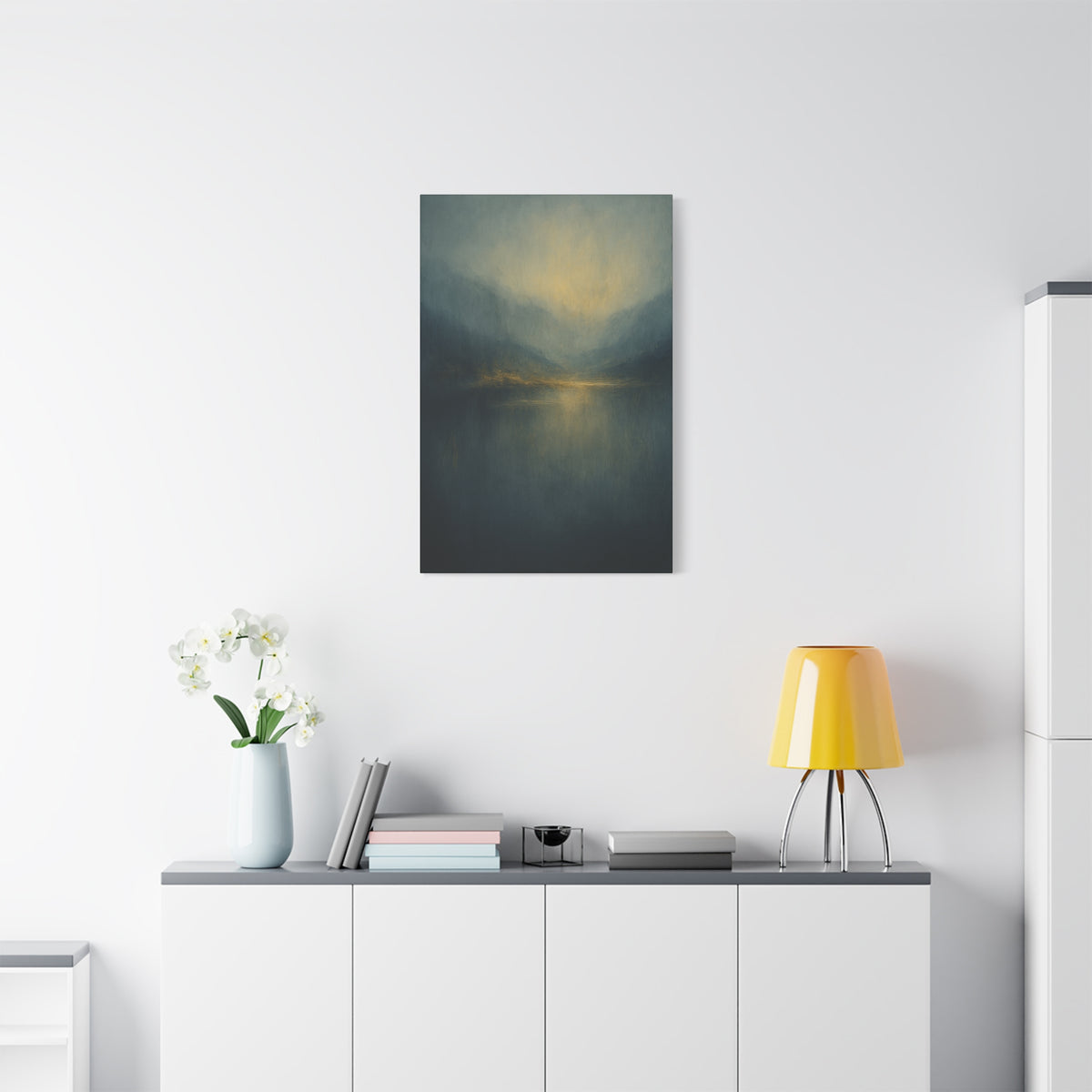 Misty Mountian Sunset-  Abstract landscape Collection-Fine Art Canvas Print