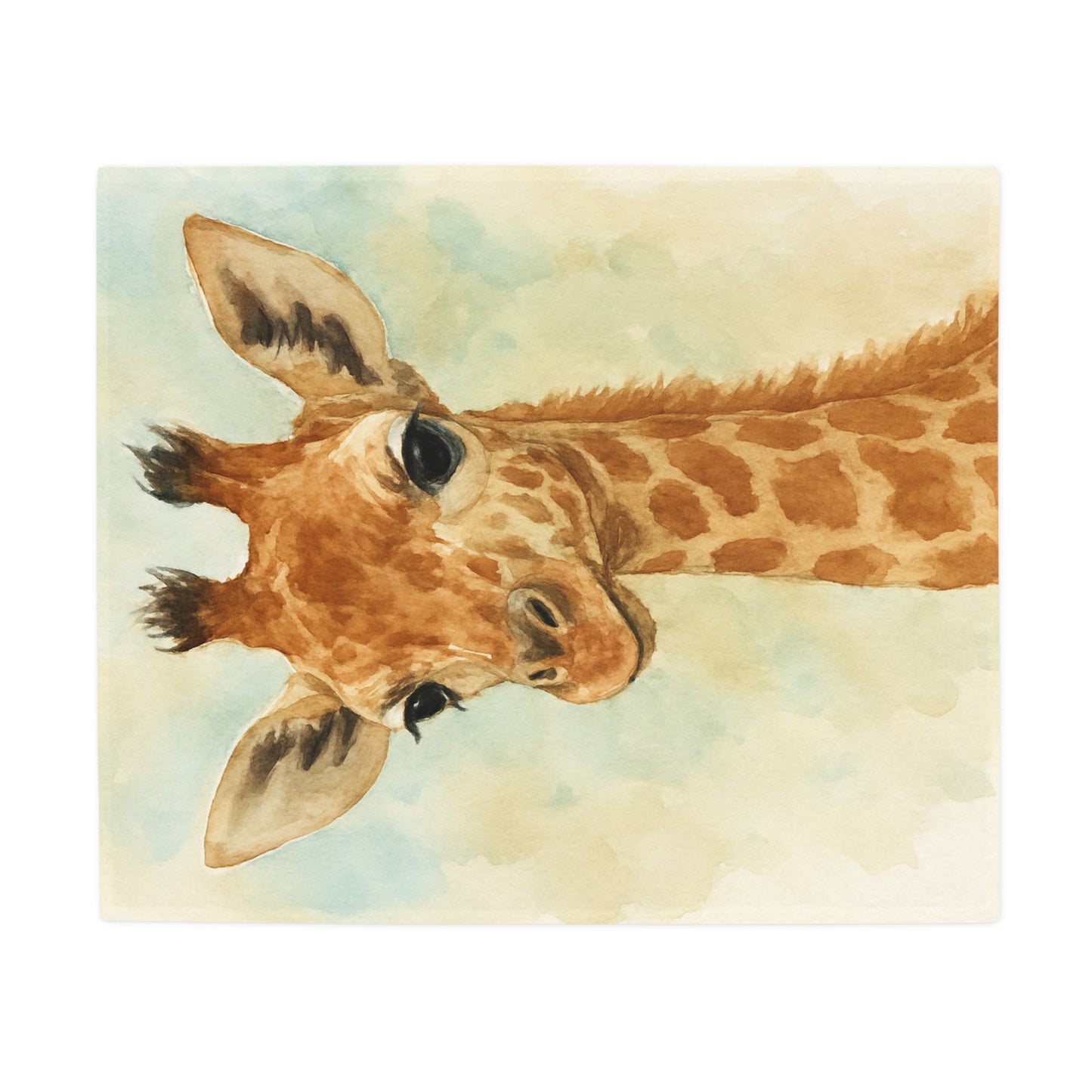 Baby Giraffe -Plush Blanket - Coordinates with Savanah Collection nursery items,
