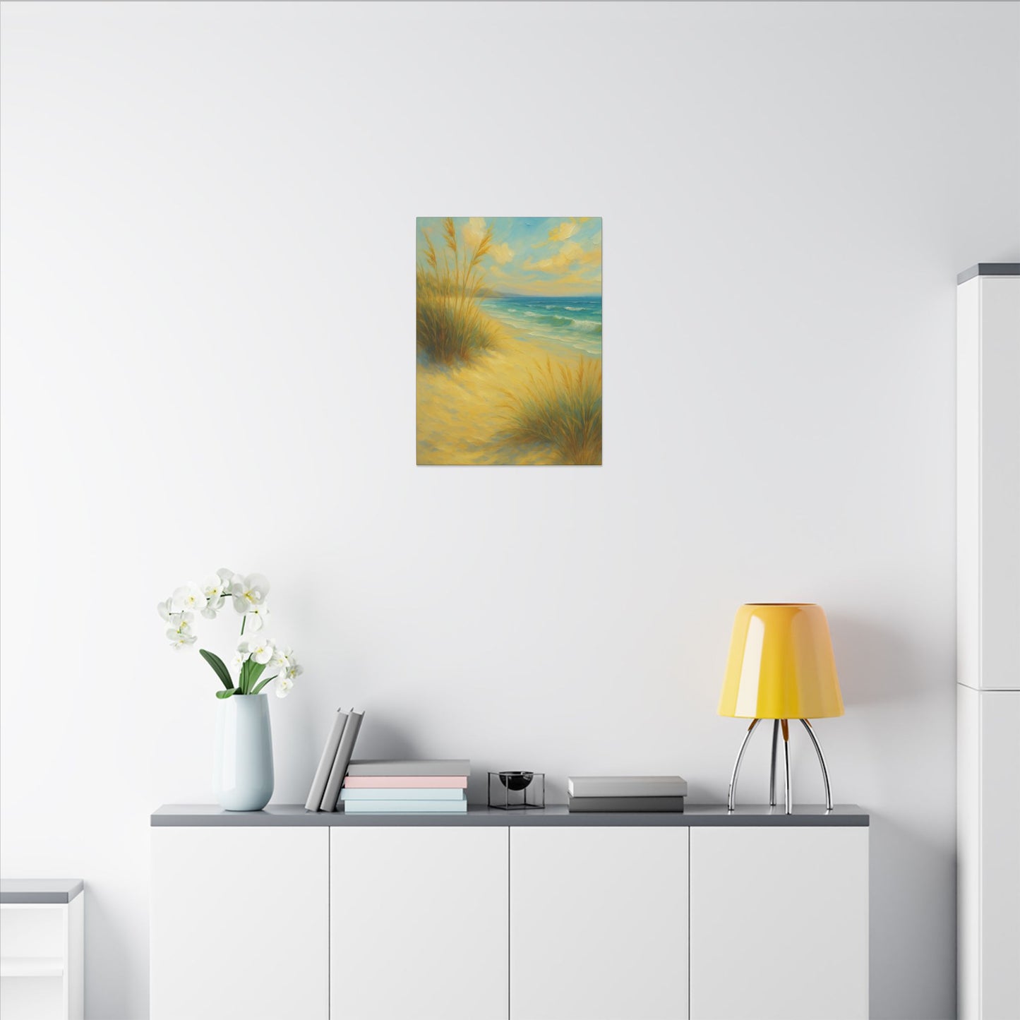 Lienzo de pared Dunas Costeras — Cuadro de paisaje de playa tranquila