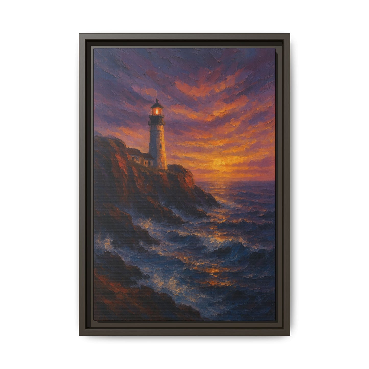 Sentienal By the Sea-Coastal Harmony Collection- Matte Canvas Framed Wall Art