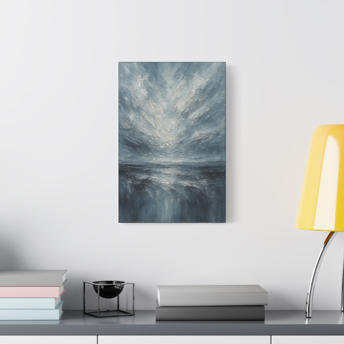 Ártico tormentoso - Colección de paisajes abstractos - Lienzo de bellas artes