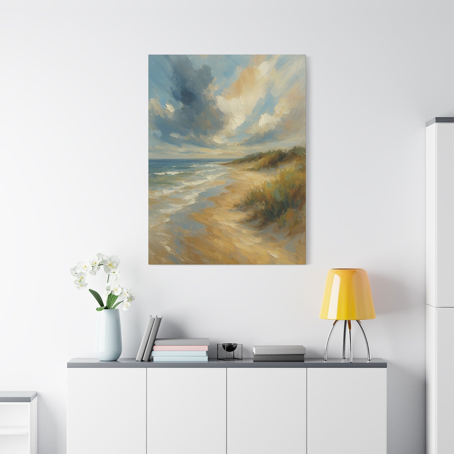 Lienzo de pared mate Dunas Costeras — Cuadro de paisaje de playa