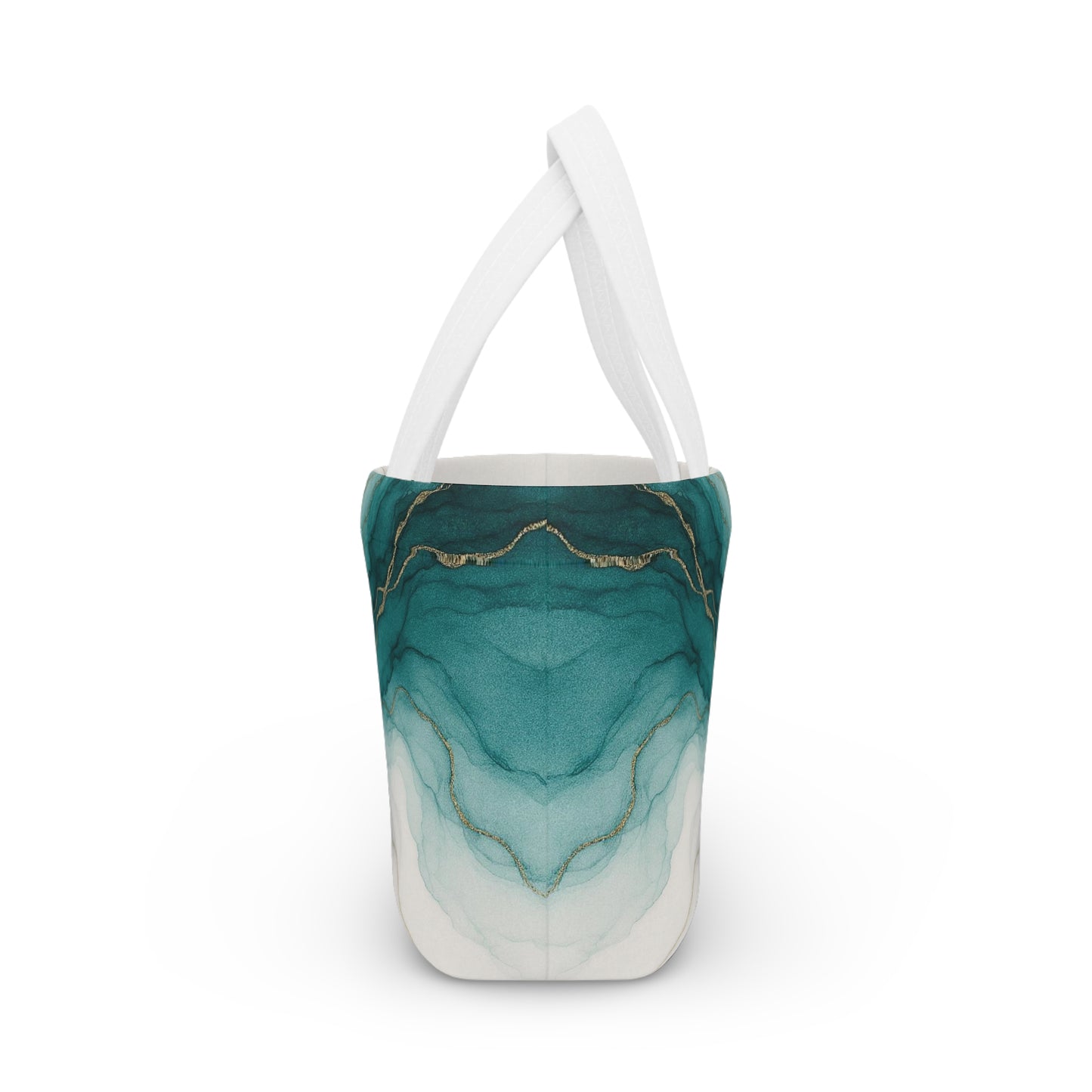 Waters Edge-Stylish Marble Lunch Bag , Abstract Collection, Insulated Tote for Work, School, Picnics, Eco-Friendly Gift, Trendy Storage Solution