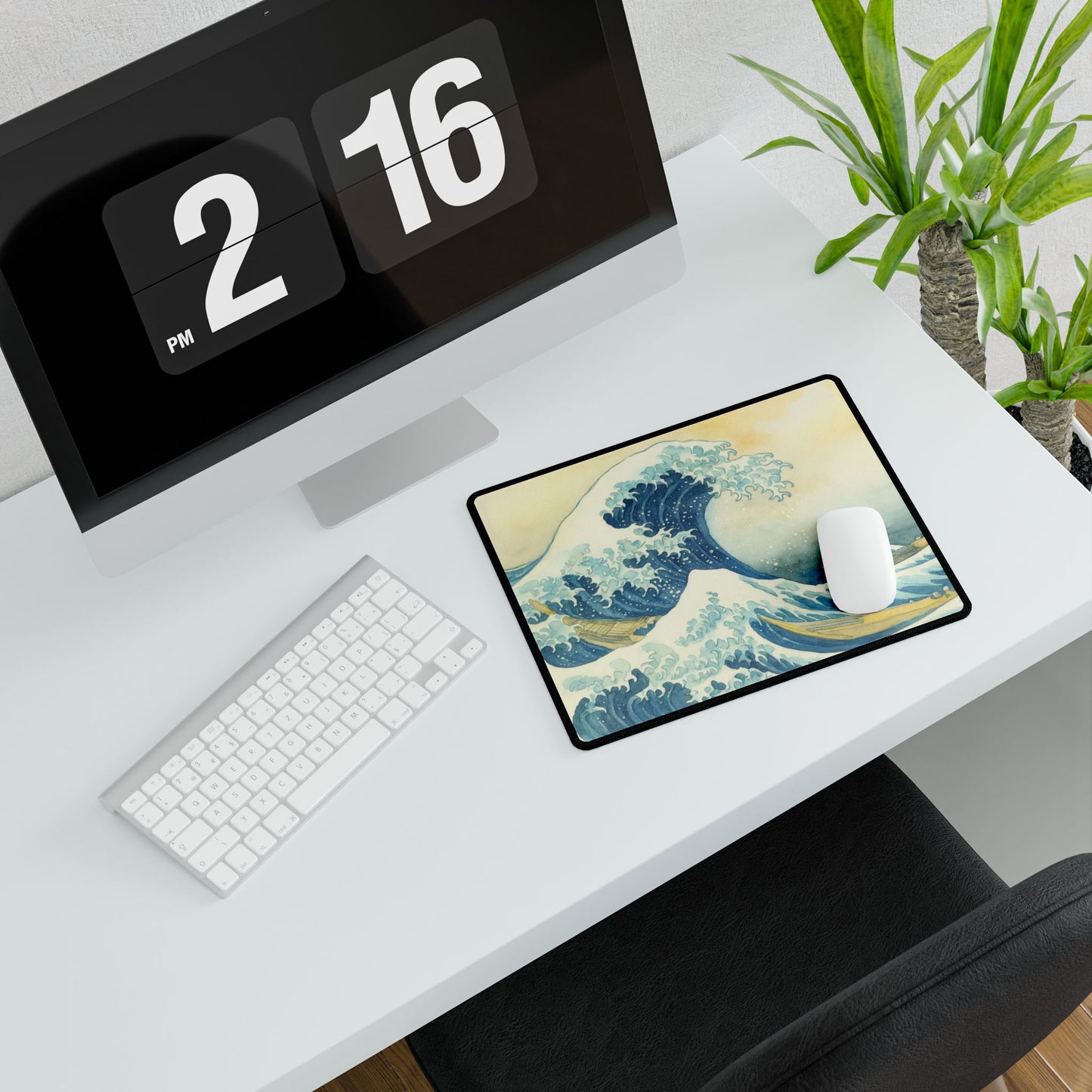 Great Ocean Wave — Echoes of the Masters — Desk Mat for Home & Office