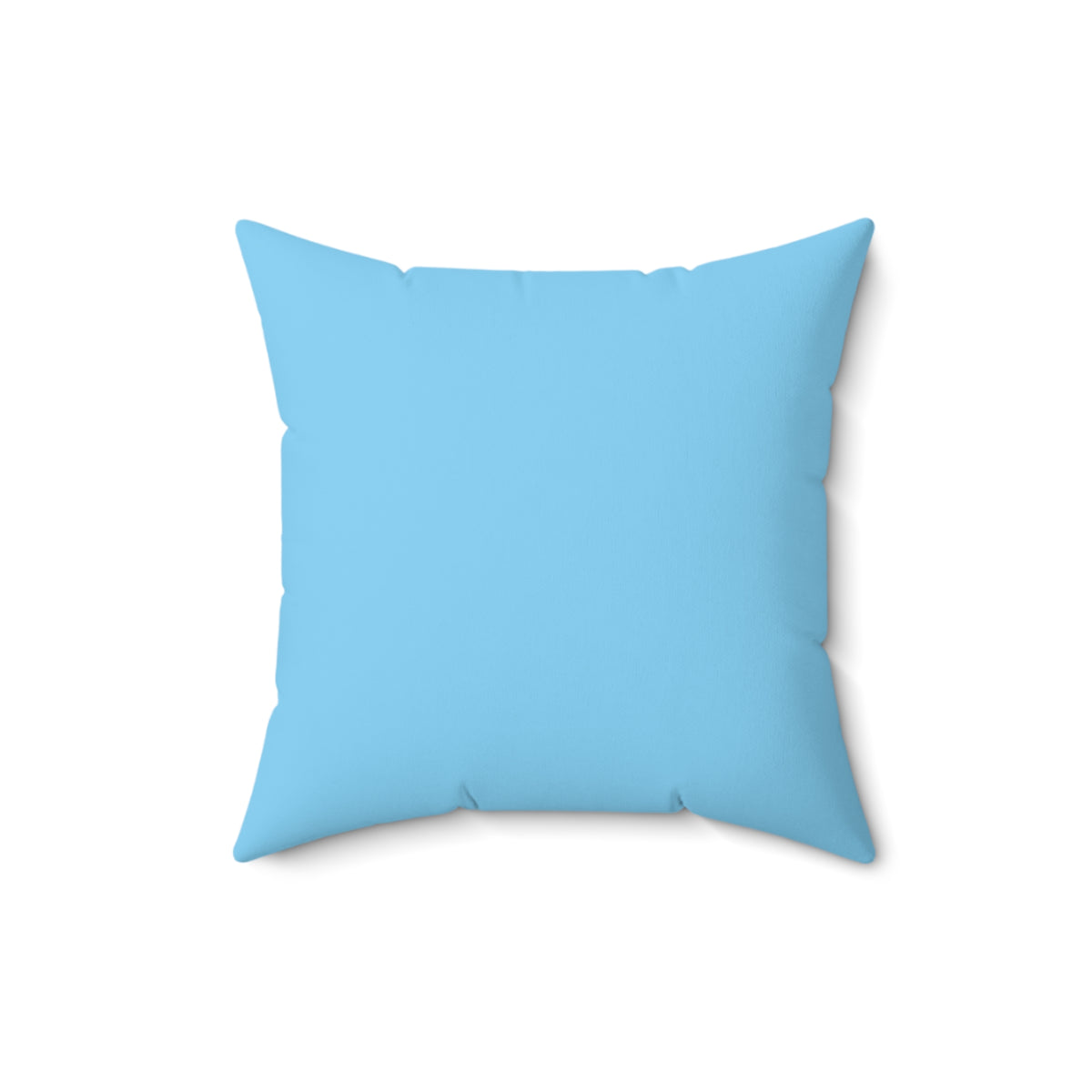 Teddy y Moon -Almohada Azul — Linda Almohada Cuadrada de Gamuza Sintética para Habitación Infantil