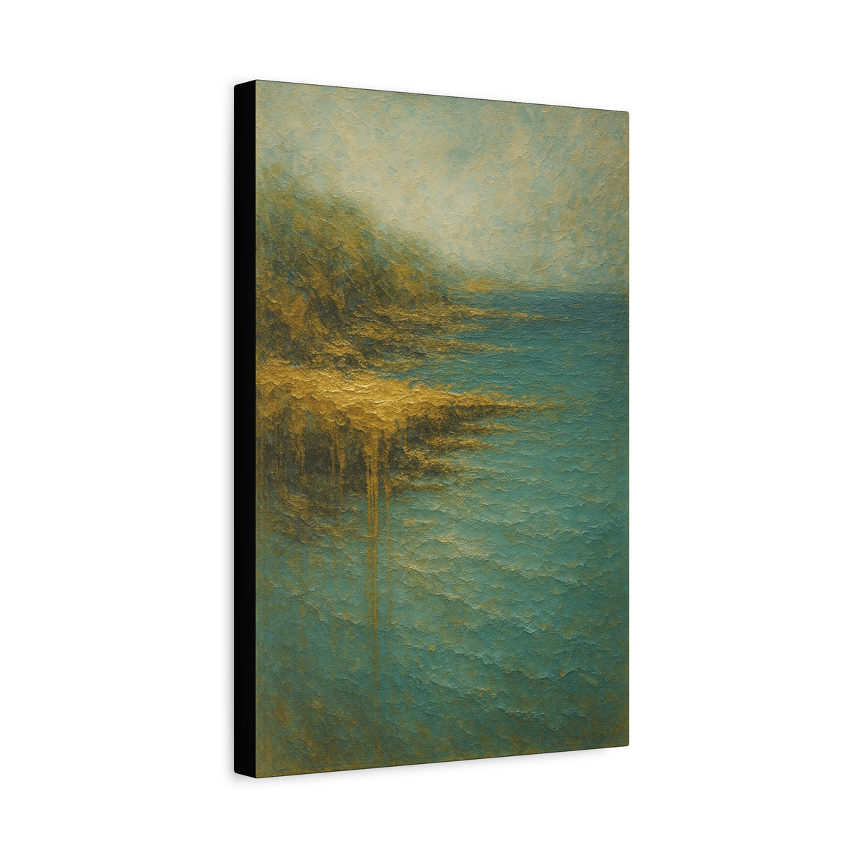 Acantilado Gold Coast-Colección abstracta costera-Lienzo de arte fino