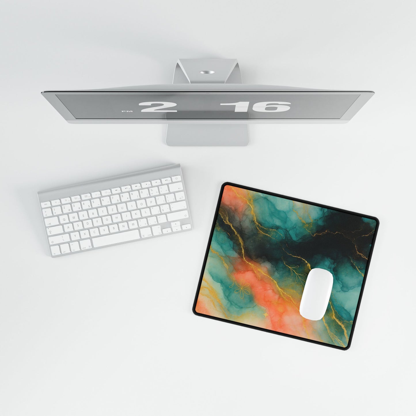 Fairy Garden- Abstract Collection-Elegant Abstract Desk Mat - Stylish Workspace Accessory