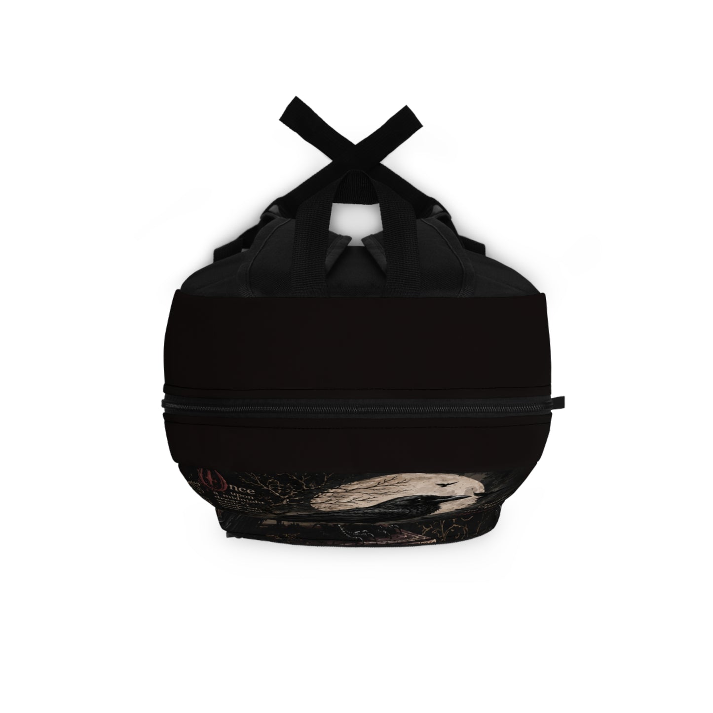 Gothic Raven Backpack — "All that we see or seem is but a dream" Poe Quote