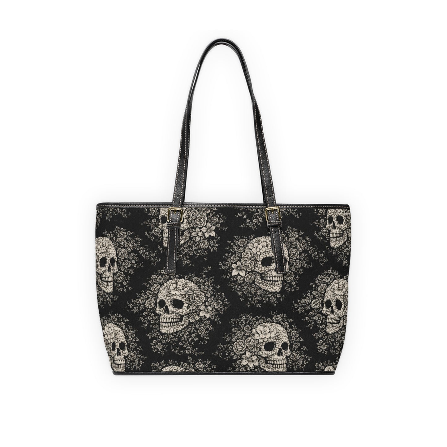 Bolso tote de cuero PU Requiem Bloom - Bolso de hombro gótico