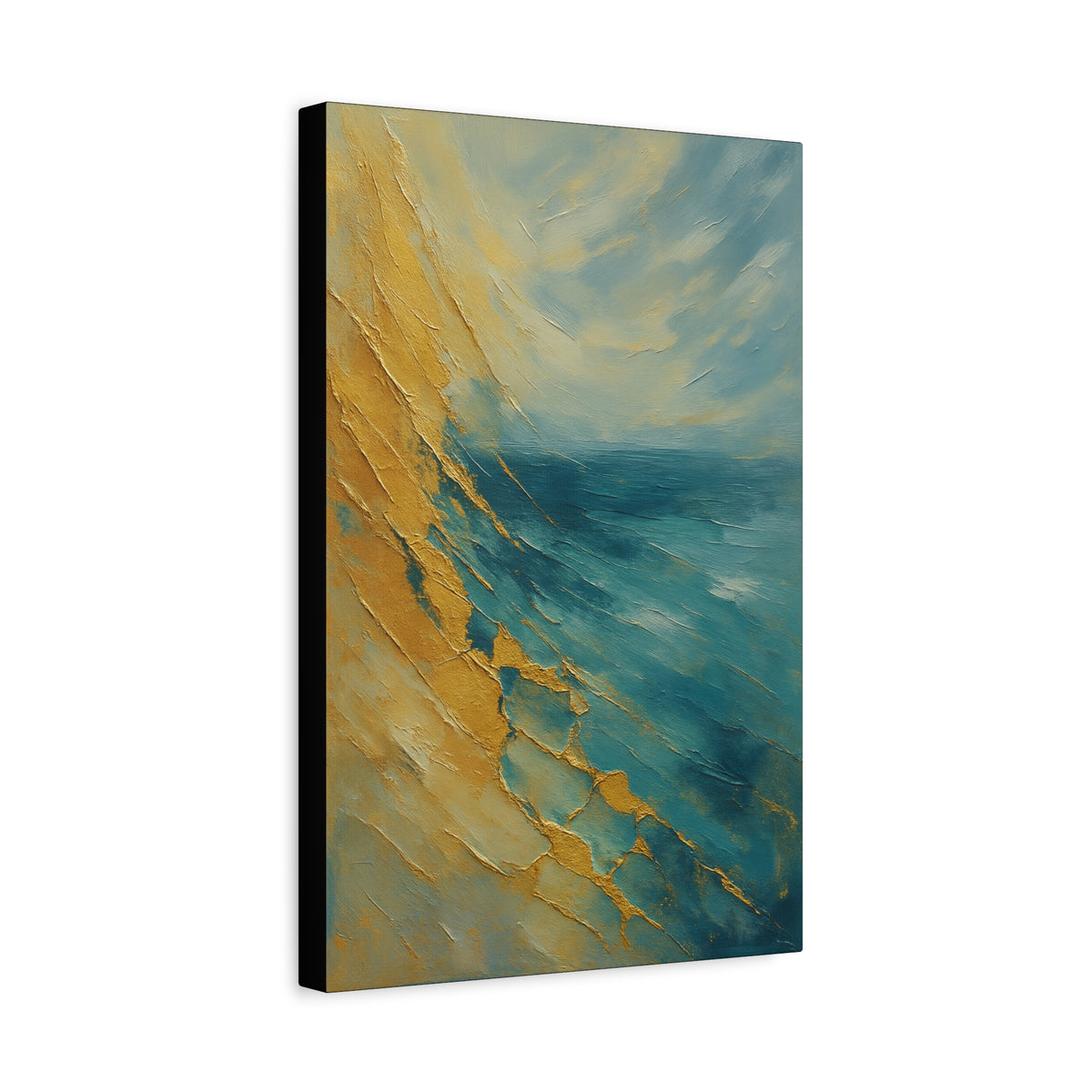 Gold Coast 2- Coastal Abstract Collection-Fine Art Canvas Print