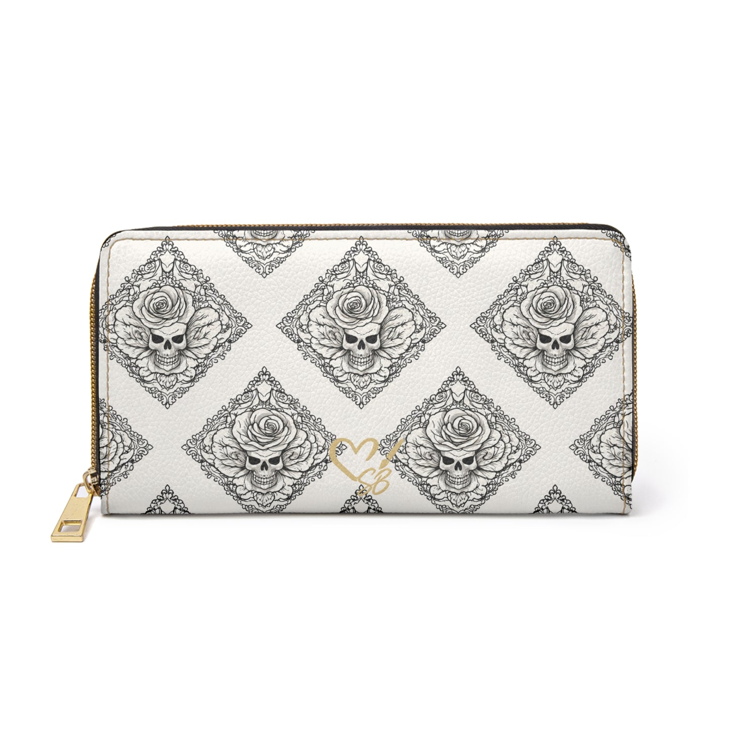 Relic Bloom Zipper Wallet — Gothic Floral Zip Clutch for Women