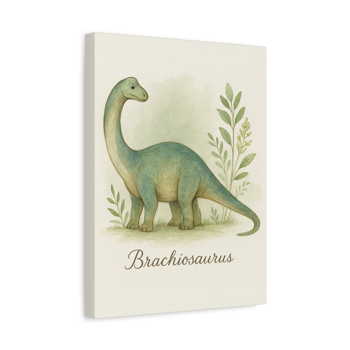 Brontosaurus Jungle Canvas