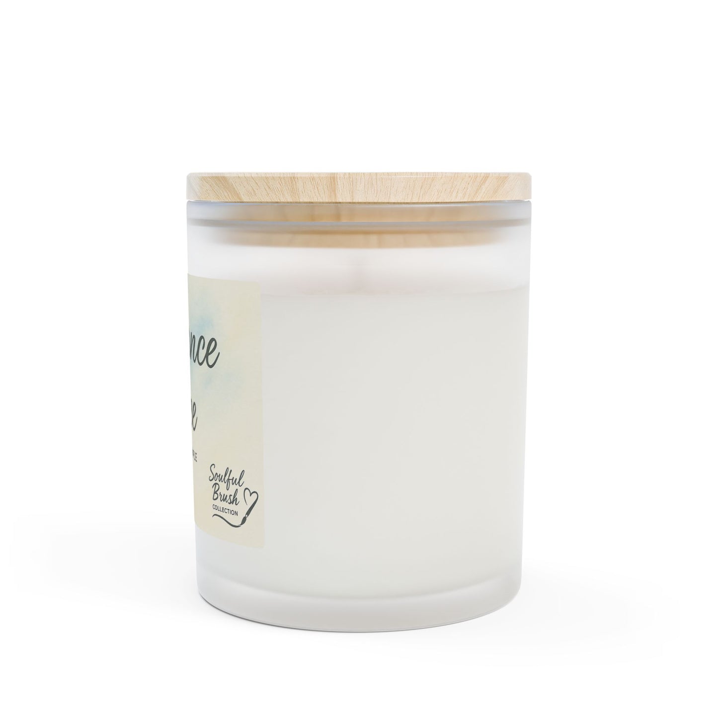 Colección Soulful - 9 maravillosas velas aromáticas — Frasco de vidrio esmerilado de 11 oz con tapa de madera